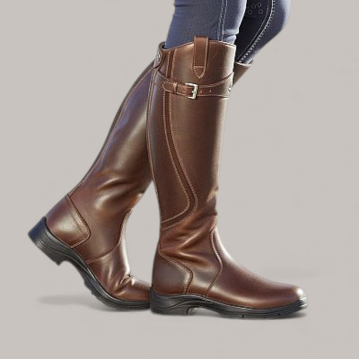 Ана - Ботуши за езда от водоустойчив кожа