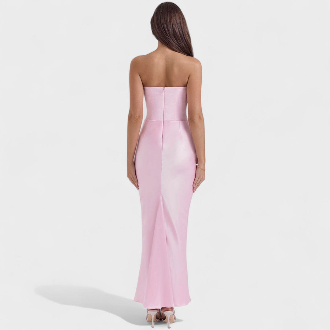 Клара – Сатенена Корсетна Рокля